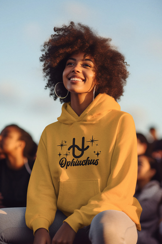 Ophiuchus Zodiac Hoodie | The 13th Sign. Unbothered. Black Design