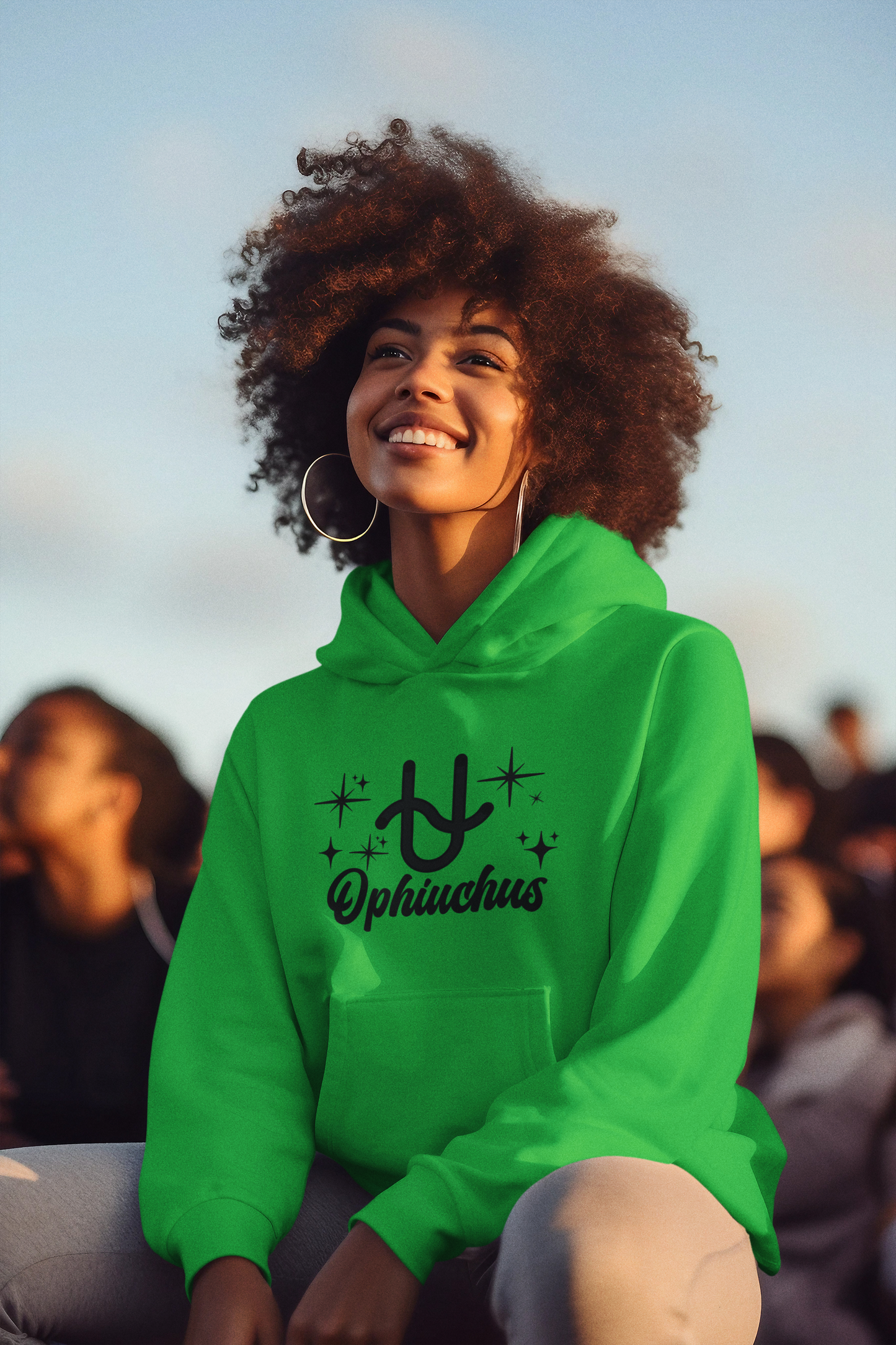 Ophiuchus Zodiac Hoodie | The 13th Sign. Unbothered. Black Design