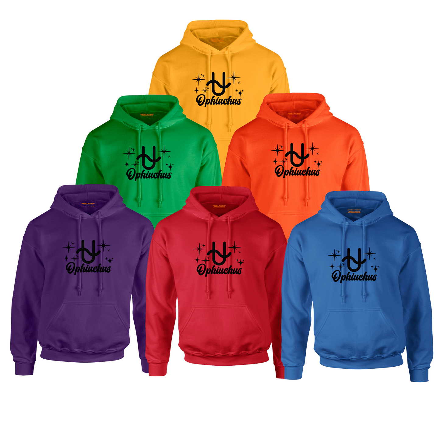 Ophiuchus Zodiac Hoodie | The 13th Sign. Unbothered. Black Design