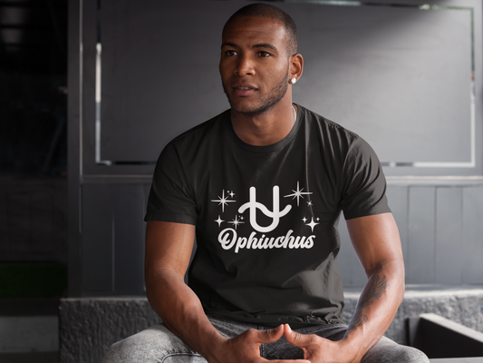 Ophiuchus Zodiac T-Shirt | The 13th Sign. Unbothered. White Design