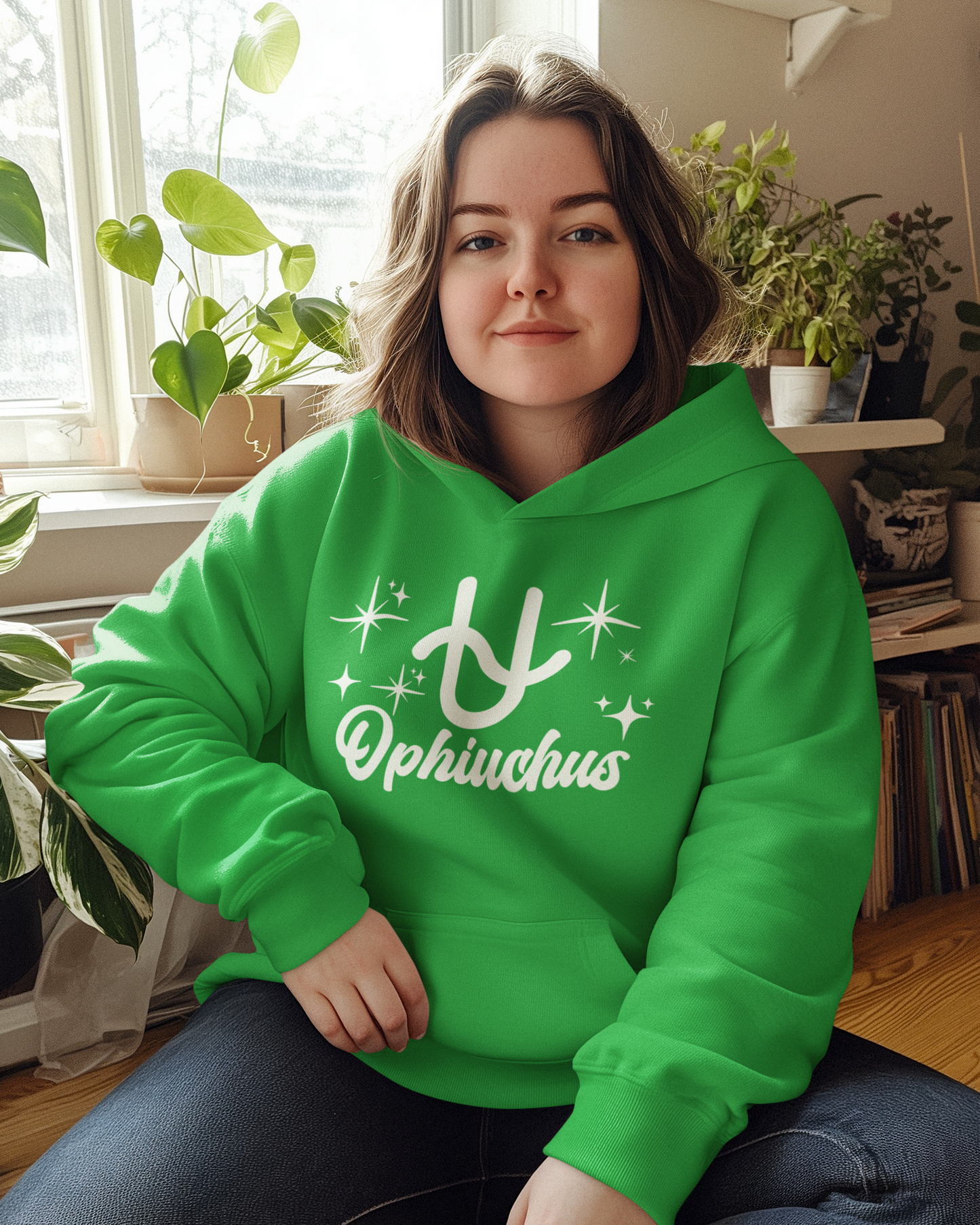 Ophiuchus Zodiac Hoodie | The 13th Sign. Unbothered. White Design