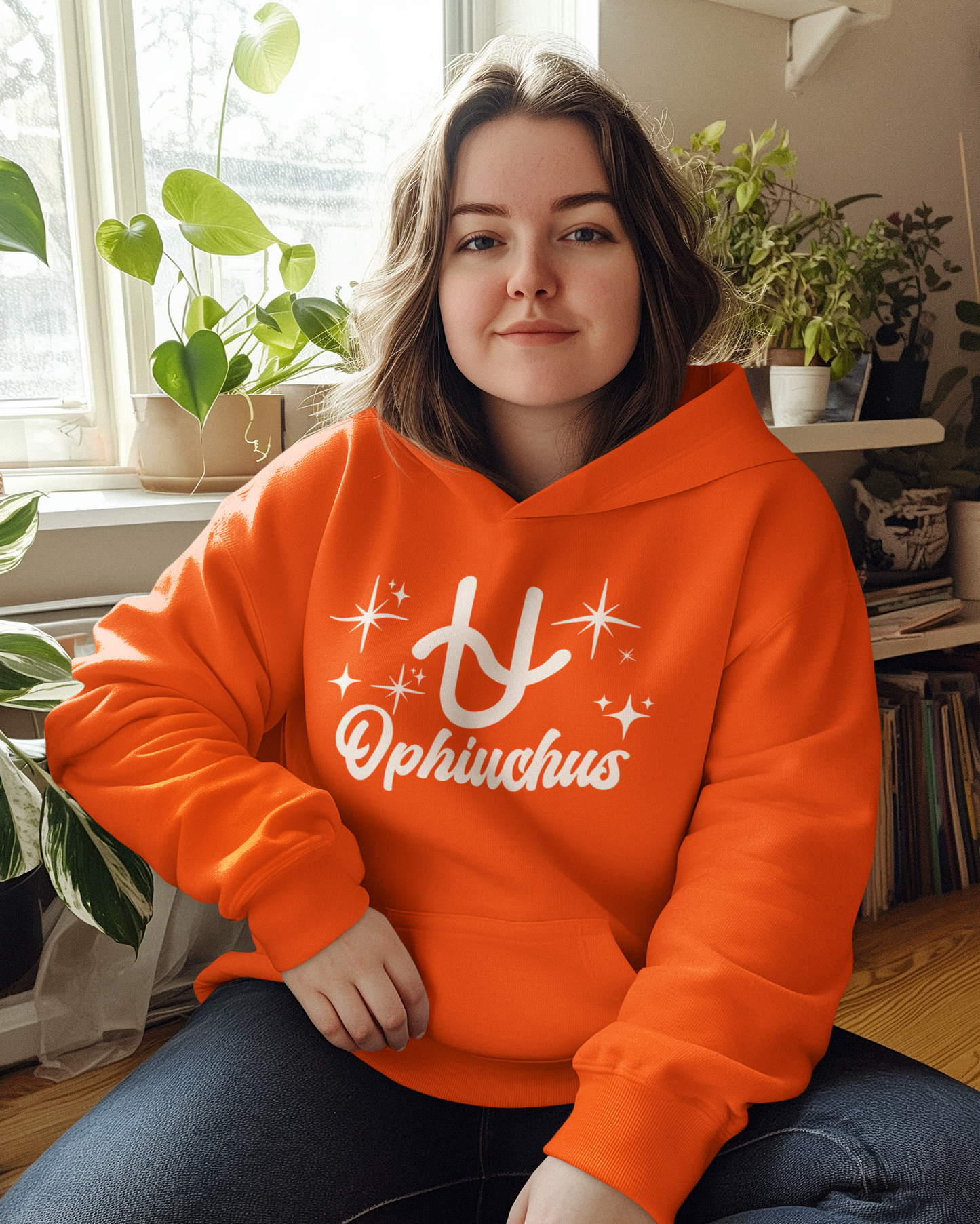 Ophiuchus Zodiac Hoodie | The 13th Sign. Unbothered. White Design