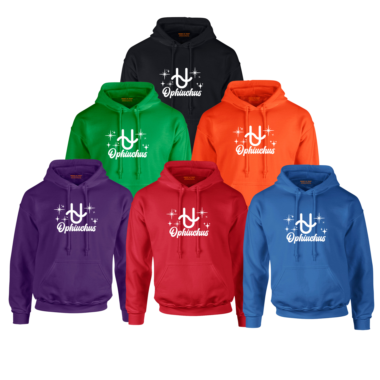 Ophiuchus Zodiac Hoodie | The 13th Sign. Unbothered. White Design