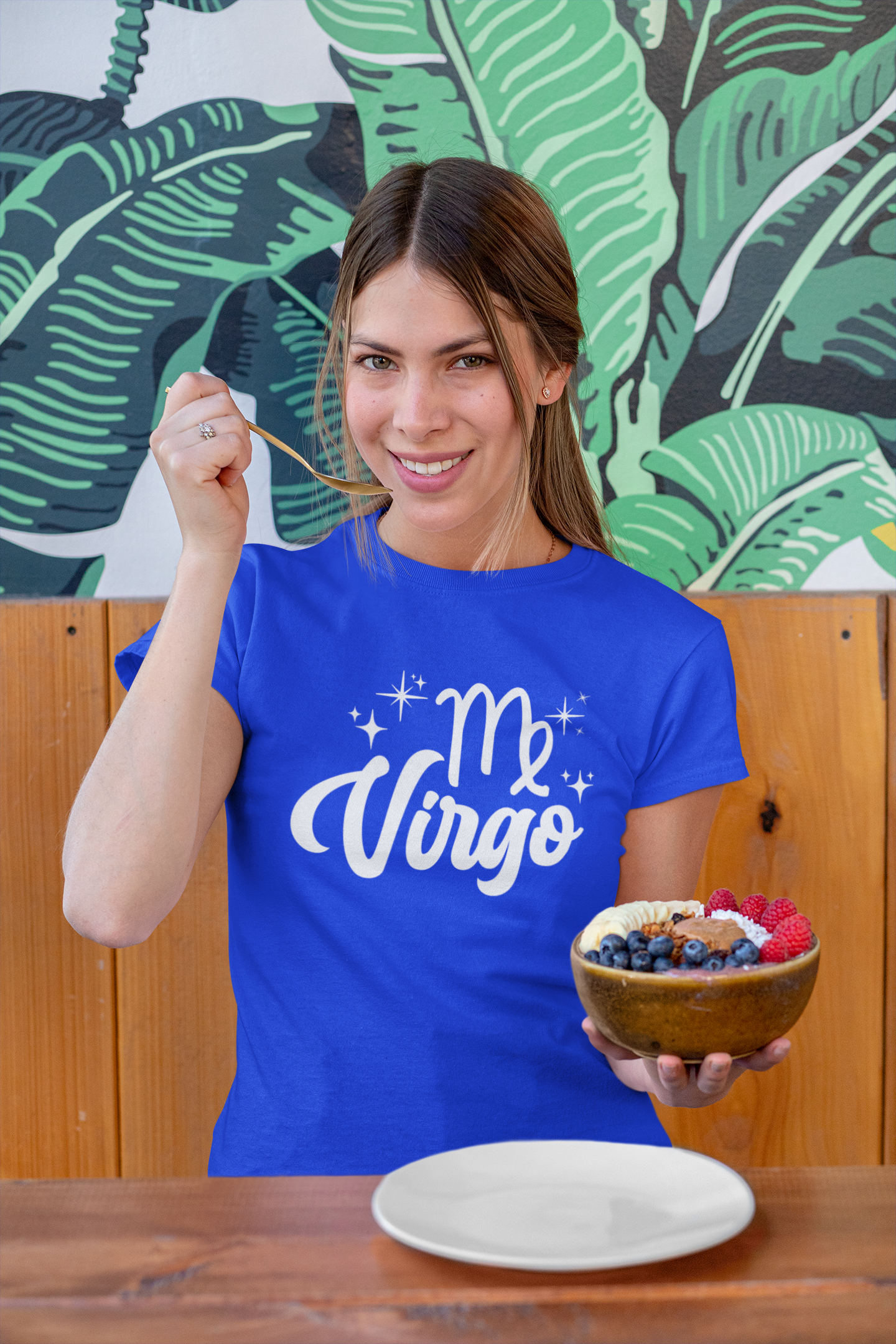 Virgo Zodiac Tshirt - White Design image 3